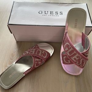 Guess Pink Sandals NIB Size 5.5